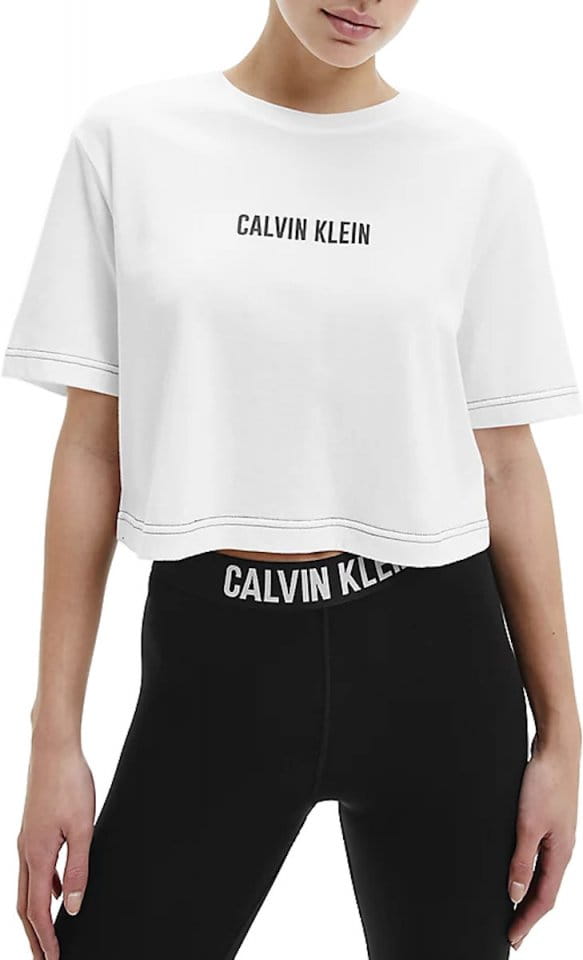 Camiseta Calvin Klein Open Back Cropped T-Shirt