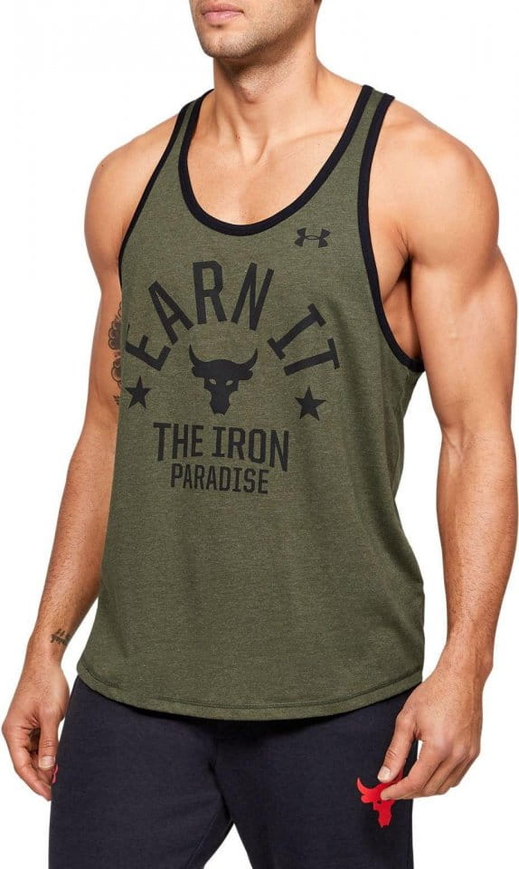 Camiseta sin mangas Under Armour UA Pjt Rock Iron Paradise Tk