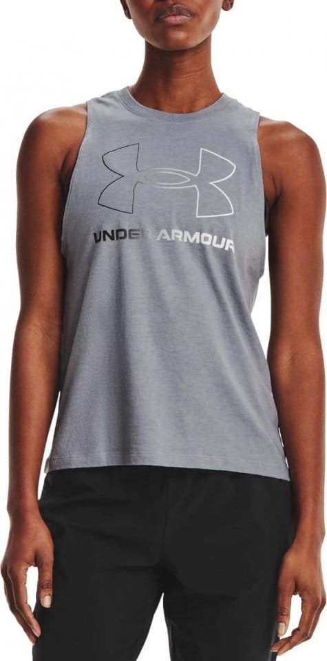 Camiseta sin mangas Under Armour Live Sportstyle Graphic Tank-GRY
