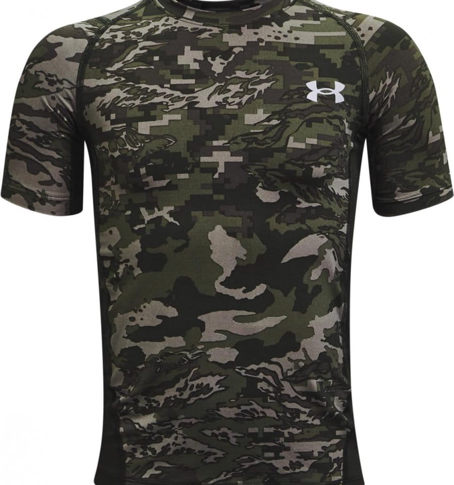 Camiseta Under UA HG Armour PRTD SS-GRN