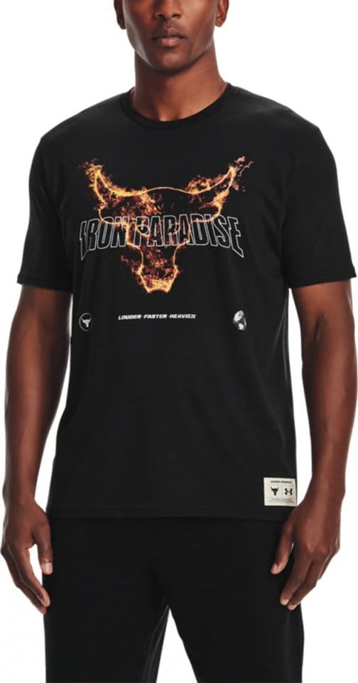Camiseta Under Armour UA Project Rock Fire SS-BLK