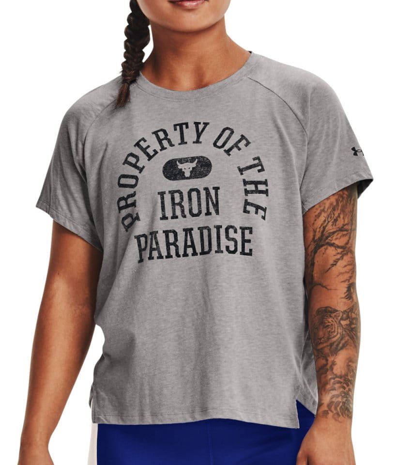 Camiseta Under Armour UA Prjct Rock Property Of SS-GRY