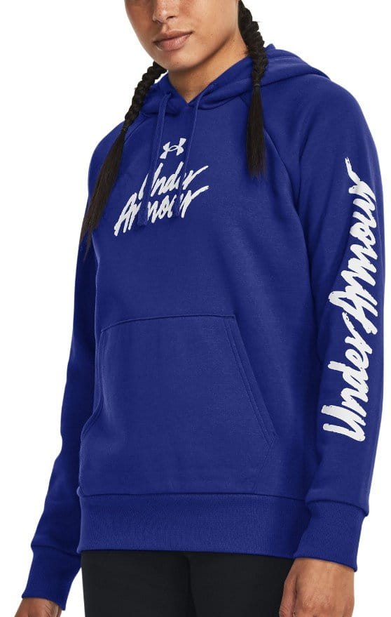 Sudadera con capucha Under Armour UA Rival Fleece Graphic Hdy-BLU 