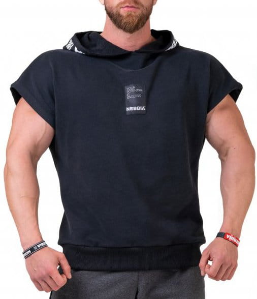 Camiseta Nebbia NO LIMITS Rag top with a hoodie