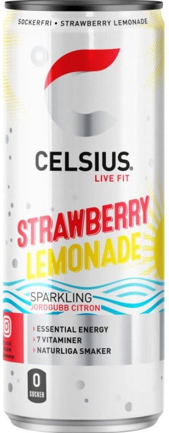 Bebidas y energéticas Celsius Energy Drink Strawberry Lemonade 355ml