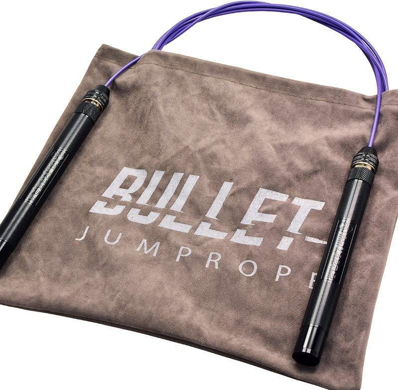 Cuerda para saltar ELITE SRS Bullet FIT Jump Rope - Black Handles/Purple Cable