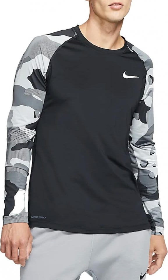 Camiseta de manga larga Nike M NP TOP LS SLIM CAMO 1