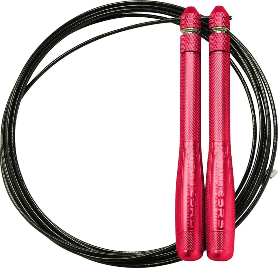 Cuerda para saltar ELITE SRS Bullet Comp Red Handles - Black Cable