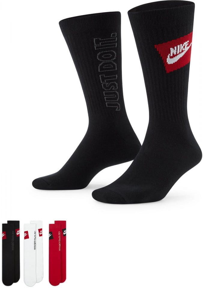 Calcetines Nike Sportswear Everyday Essential Crew Socks (3 Pairs) -  Top4Fitness.es