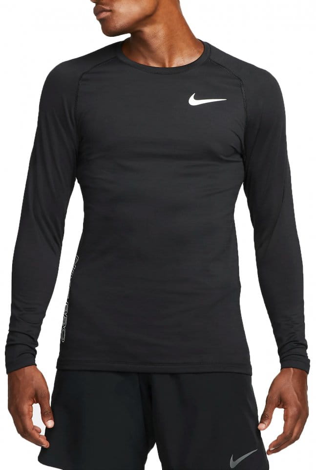 Camiseta de manga larga Nike Pro Warm Sweatshirt Schwarz F010