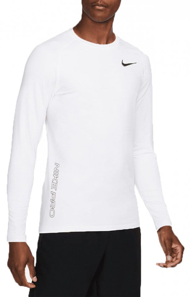 Camiseta de manga larga Nike Pro Warm Sweatshirt Weiss F100
