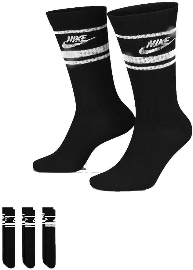Calcetines Nike Essential Crew Stripe Socks Black