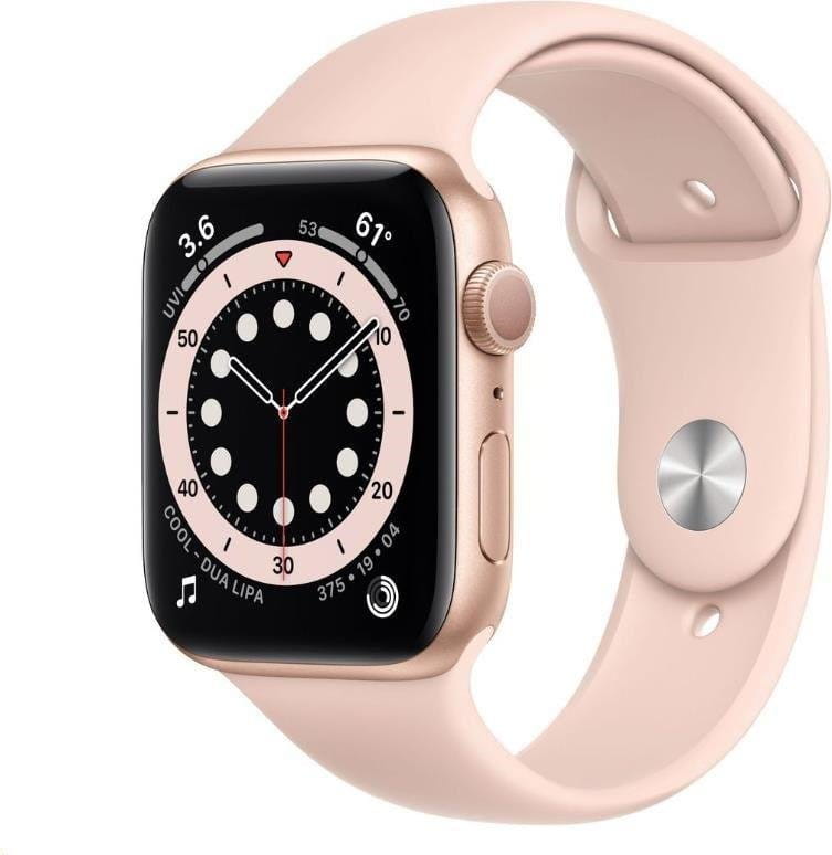 Reloj Apple Watch S6 GPS, 44mm Gold Aluminium Case with Pink Sand Sport Band - Regular