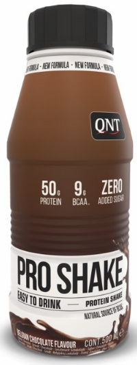 Bebidas y batidos proteicos QNT PRO SHAKE (50g protein & Low Sugar) 500 ml Belgian Chocolate