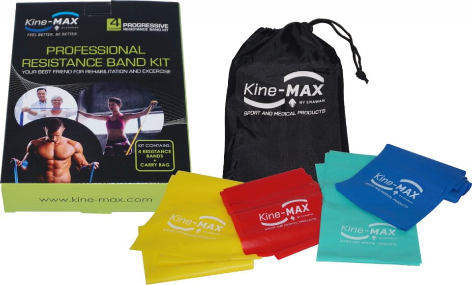 Banda de resistencia Kine-MAX Professional Resistance Band Kit - Level 1-4
