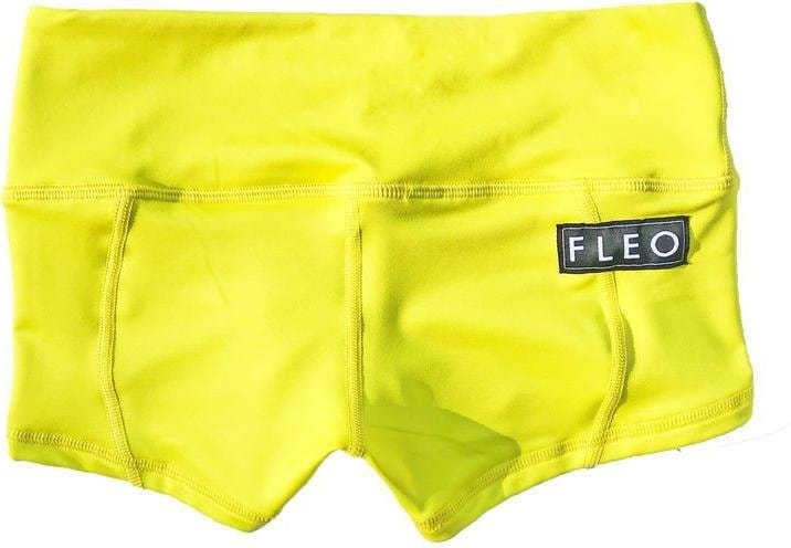 Pantalón corto FLEO Neon Yellow Low Rise Contour